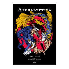 Event Poster Apocalyptica - Uruguay 2026