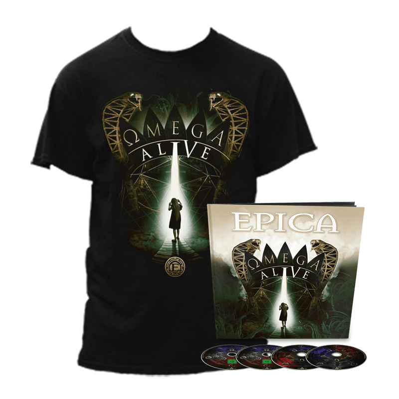Bundle Epica - Omega Alive Earbook CD + Camiseta