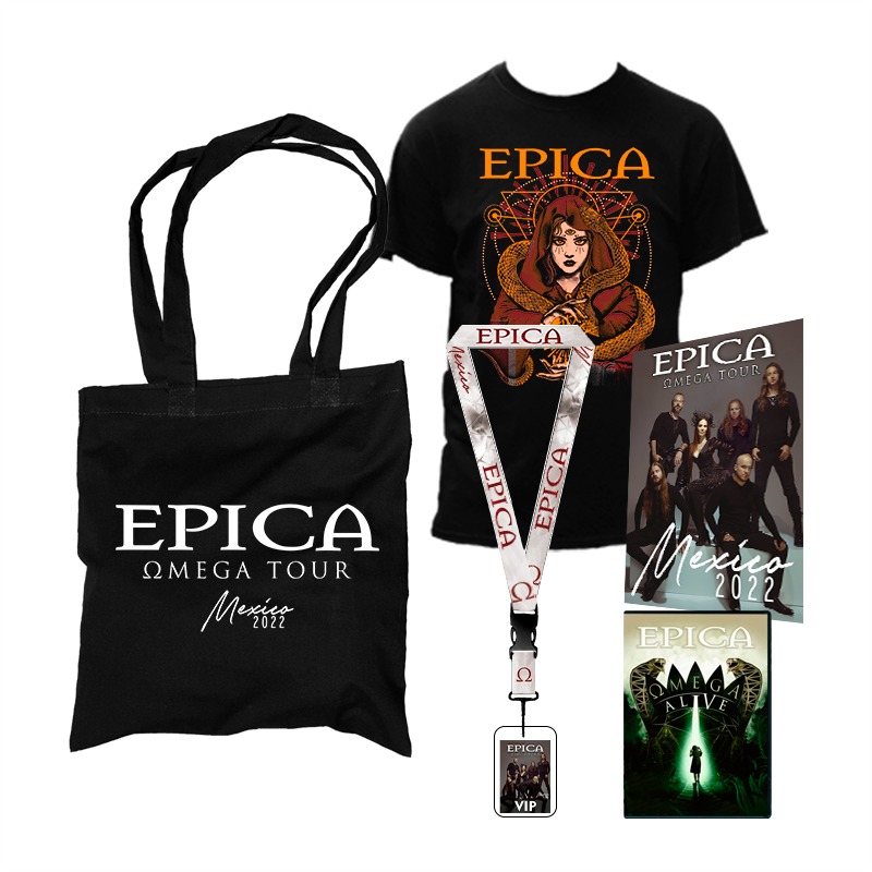 Epica – VIP Pack 3 – Camiseta + Omega Alive DVD firmado