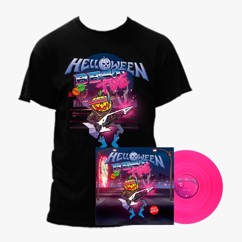 Bundle Helloween - Best Time Pink Vinyl + Camiseta