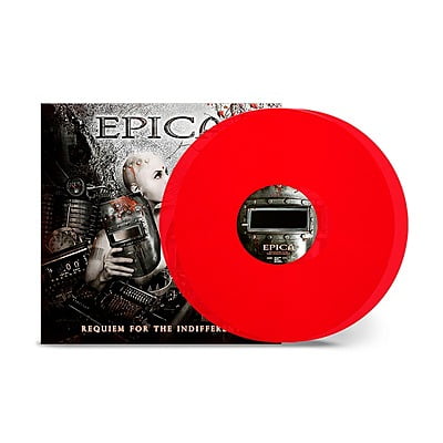 Bundle Epica - Requiem For The Indifferent (2LP Transparent Red Vinyl) + Camiseta